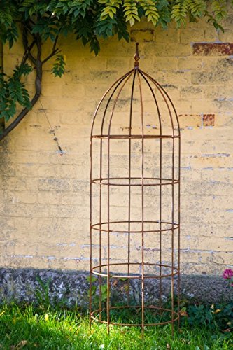 KUHEIGA Blumenhilfe Ø 45cm Rankhilfe Obelisk Rost Höhe: 150 cm Rankgitter KUHEIGA Blumenhilfe Ø 45cm Rankhilfe Obelisk Rost Höhe: 150 cm Rankgitter von KUHEIGA