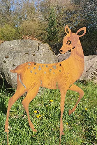 KUHEIGA Gartenstecker REH Tier Metall Rost Höhe: 82cm Gartenfigur Gartendeko KUHEIGA Gartenstecker REH Tier Metall Rost Höhe: 82cm Gartenfigur Gartendeko von KUHEIGA
