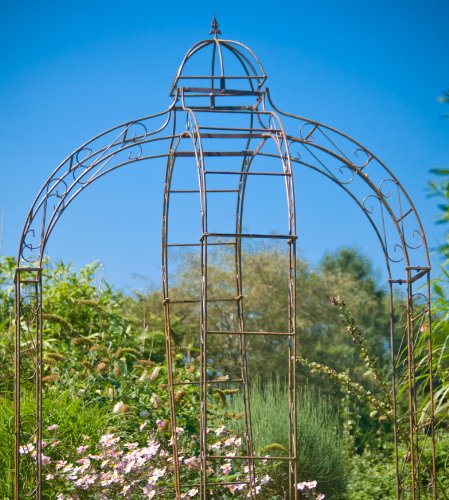 KUHEIGA NEU Pavillon 10mm Massiveisen Rosenspalier Pergola Rost von KUHEIGA