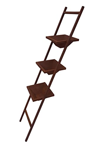 KUHEIGA Pflanzleiter Metall, H: 148cm Edel-Rost Regal Blumentopf Dekoleiter Vintage von KUHEIGA