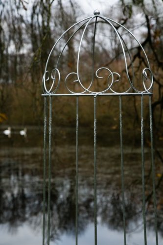 KUHEIGA Rankgerüst H: 200cm verzinkt/Zink Obelisk Rosenhilfe Rankhilfe - stabil von KUHEIGA