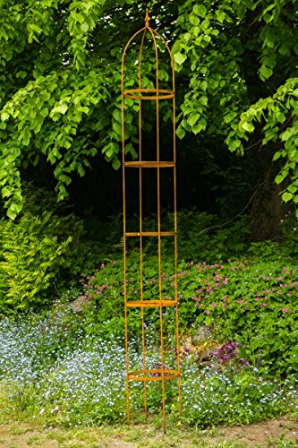 KUHEIGA Rankgerüst H: 300cm hoch, 10mm Volleisen Obelisk Rost H: 100cm, Rankhilfe, KUHEIGA Rankgerüst H: 300cm hoch, 10mm Volleisen Obelisk Rost H: 100cm, Rankhilfe, von KUHEIGA