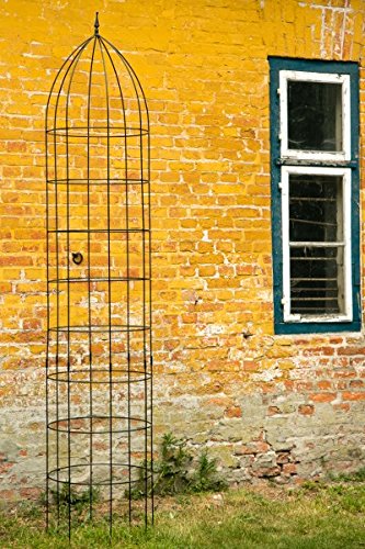KUHEIGA Rankgerüst Rankhilfe Jumbo Obelisk Ø: 60cm Schwarz H: 300cm von KUHEIGA