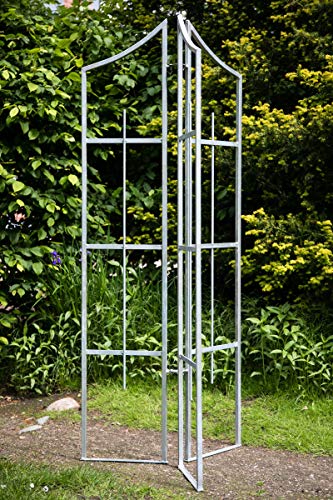 KUHEIGA Rankhilfe Metall Verzinkt 3-TLG, Höhe: 188cm, Rankgitter Feuerverzinkt, Rankgerüst KUHEIGA Rankhilfe Metall Verzinkt 3-TLG, Höhe: 188cm, Rankgitter Feuerverzinkt, Rankgerüst von KUHEIGA