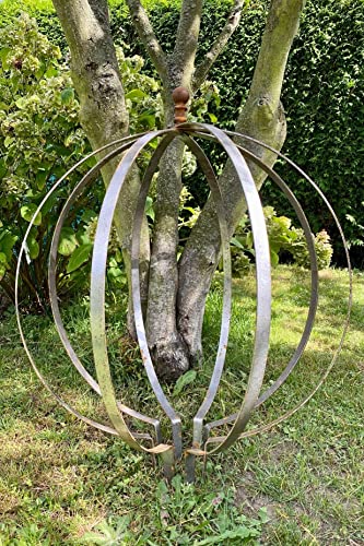 Rankhilfe Ø: 50cm Metall Pflanzkugel Rankgerüst Roheisen/Rost Rankhilfe Ø: 50cm Metall Pflanzkugel Rankgerüst Roheisen/Rost von KUHEIGA