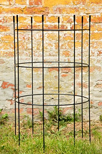 KUHEIGA Verlängerung für Rankgerüst Rankhilfe Jumbo Obelisk Ø: 60cm Schwarz H: 100cm von KUHEIGA