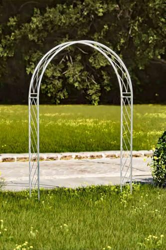 KUHEIGA Verzinkter Rosenbogen Metall, B:150cm / H:230cm, Rankbogen Zink, Metall-Bogen KUHEIGA Verzinkter Rosenbogen Metall, B:150cm / H:230cm, Rankbogen Zink, Metall-Bogen von KUHEIGA