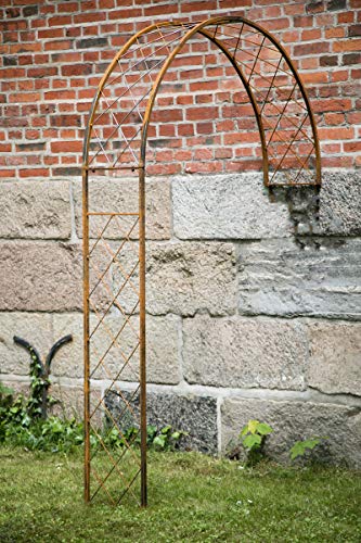 KUHEIGA Wandrosenbogen Metall B: 150cm/H:230cm, Rankbogen Rost, Metall-Bogen, Halbbogen KUHEIGA Wandrosenbogen Metall B: 150cm/H:230cm, Rankbogen Rost, Metall-Bogen, Halbbogen von KUHEIGA