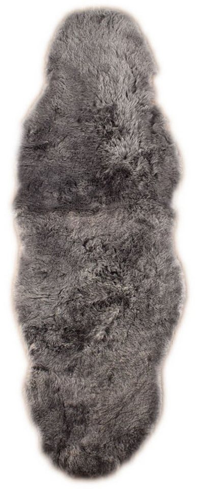 KUHFELL online & NOMAD Fellteppich Lammfell Doppel fell Couch Auflage 190 x 60 cm aus 2 echten Lammfellen von KUHFELL online & NOMAD