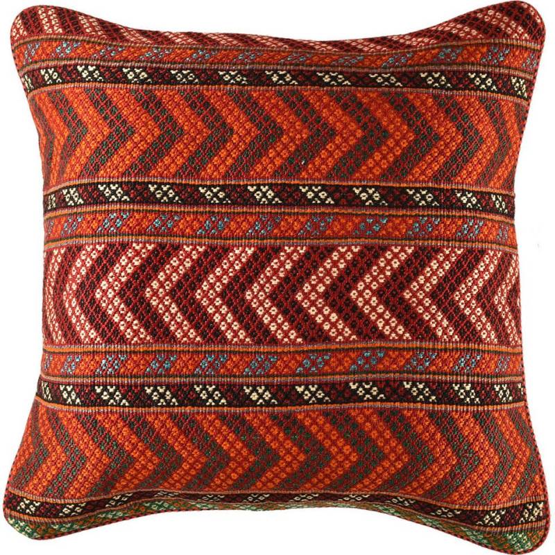 KUHFELL online & NOMAD Bodenkissen Sitzkissen Sitzpouf feinster persischer Kelim Kissen 60 x 60 cm von KUHFELL online & NOMAD