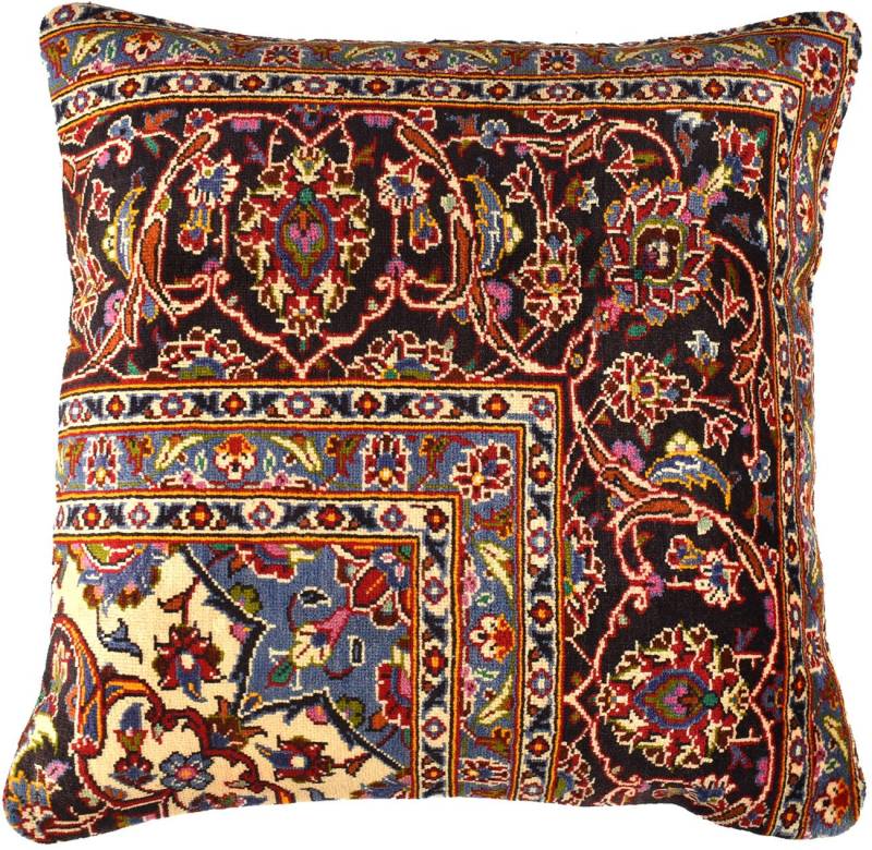 KUHFELL online & NOMAD Bodenkissen Sitzpouf persisches Gabbeh Sitzkissen 80 x 80 cm in Kelim Bodenkissen von KUHFELL online & NOMAD