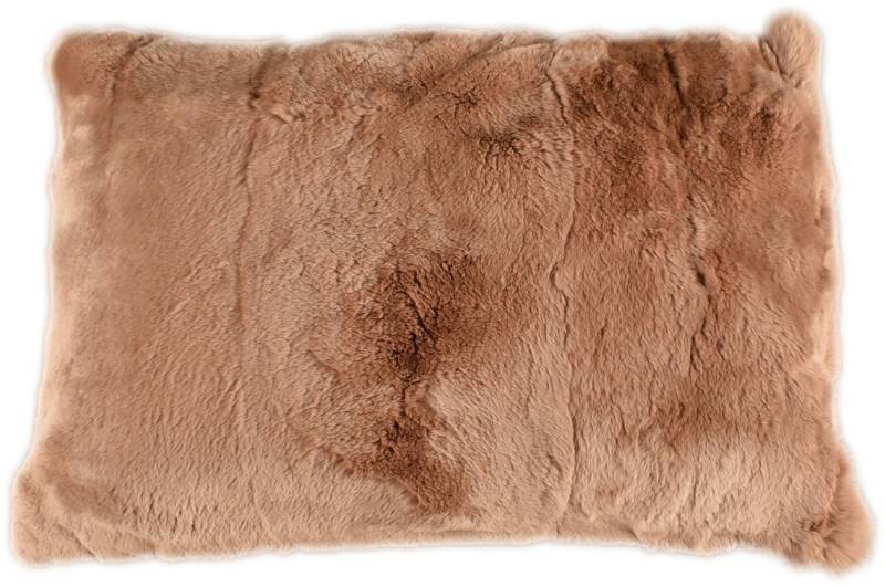 KUHFELL online & NOMAD Fellkissen HASENFELL KANINCHEN KISSENBEZUG 30 x 50 cm IN DIVERSEN FARBEN, echtes Fell von KUHFELL online & NOMAD