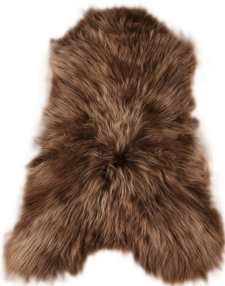KUHFELL online & NOMAD Fellteppich echtes Island Lammfell langwollig 90-100 cm Schaffell Läufer Teppich, Atmungsaktiv, Feuchtigkeitsregulierend, Antibakteriell von KUHFELL online & NOMAD