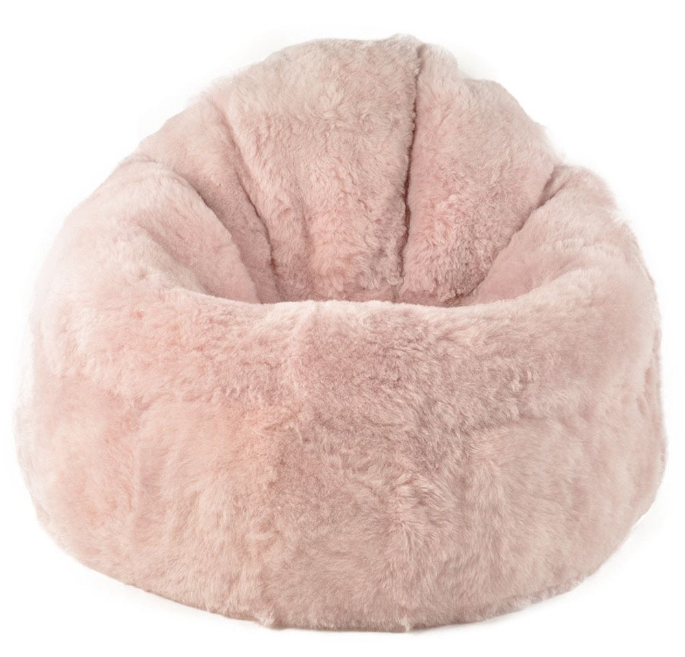 KUHFELL online & NOMAD Sitzsack SITZSACK POUF LAMMFELL SCHAFFELL KURZWOLLIG IN DIVERSEN FARBEN von KUHFELL online & NOMAD