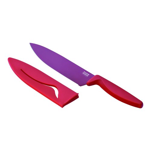 KUHN RIKON 22393 Messer Küchenmesser Colori 2 Kochmesser rot 28 cm m. Klingenschutz von KUHN RIKON