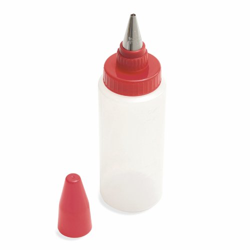 KUHN RIKON 22907 Backen Zubehör Dekorieren Dekorationsflasche mit Tülle rund rot 17 cm von KUHN RIKON