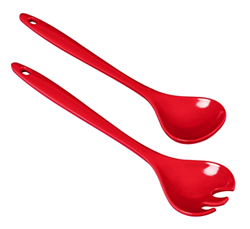 KUHN RIKON 24293 Salatbesteck (Rot/Dunkelrot), Plastic, 28 x 6.5 x 2 cm von KUHN RIKON