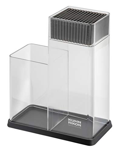 KUHN RIKON Colori Utensilienhalter und Messerblock, unbestückt, Grau/Transparent KUHN RIKON Colori Utensilienhalter und Messerblock, unbestückt, Grau/Transparent von KUHN RIKON