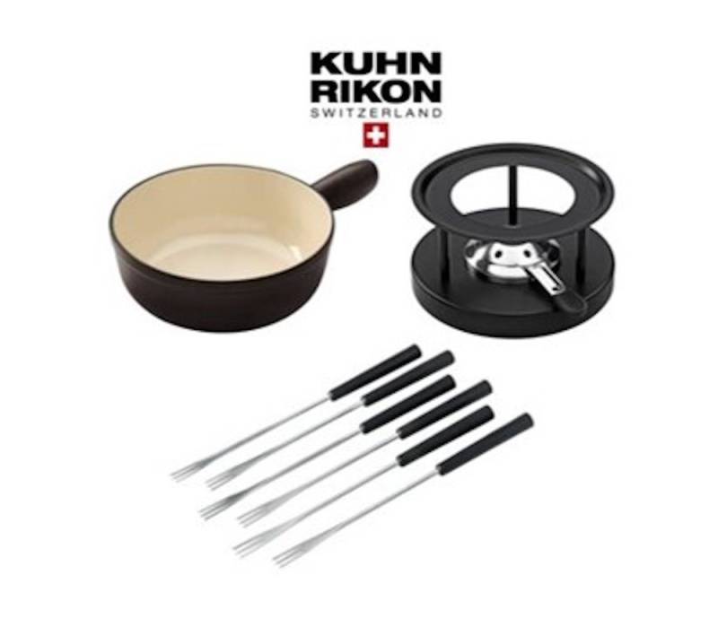 KUHN RIKON Fonduetopf KUHN RIKON Käse Fondue Set 8-tlg. Induktion Eisenguss Ø 20 cm Schwarz KUHN RIKON Fonduetopf KUHN RIKON Käse Fondue Set 8-tlg. Induktion Eisenguss Ø 20 cm Schwarz von KUHN RIKON
