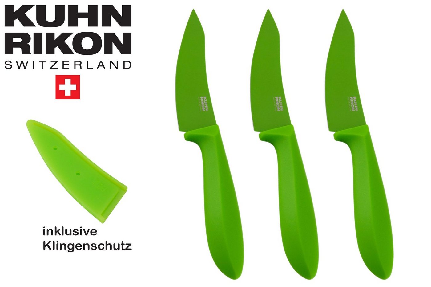 KUHN RIKON Gemüsemesser Colori V Gemüsemesser (3tlg) von KUHN RIKON