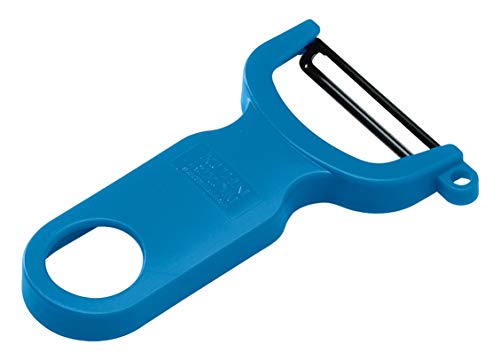 KUHN RIKON Swiss Sparschäler Peeler, Edelstahlklinge, Blau, Plastic, Einzeln von KUHN RIKON