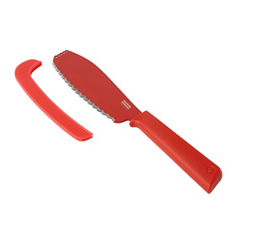 KUHN RIKON 23059 Sandwichmesser-23059 Edelstahl, mit Klingenschutz, rot, 18/8, One size von KUHN RIKON