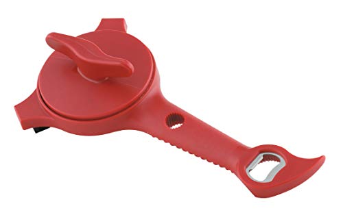 Kuhn Rikon 25629 5-in-1 Glas- und Flaschenöffner, rot, Kunststoff von KUHN RIKON