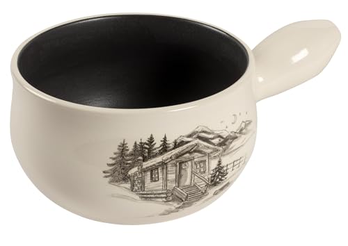 RIKON Caquelon Chalet Induktion ø 20cm, geeignet für Induktion, 2.6 Liter ideal für 4-6 Personen, aus hochwertigem Keramik RIKON Caquelon Chalet Induktion ø 20cm, geeignet für Induktion, 2.6 Liter ideal für 4-6 Personen, aus hochwertigem Keramik von KUHN RIKON