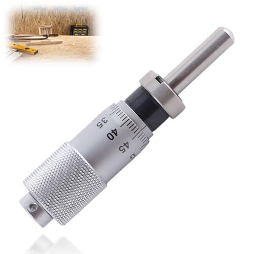 0-13 mm Mikrometer, Mikrometerkopf, Ratschenanschlag, Klemmmutter, flaches Mikrometerkopfwerkzeug zur Feinabstimmung verschiedener Genauigkeitsinstrumente(Kugelkopf mit Mutter) von KUIDAMOS