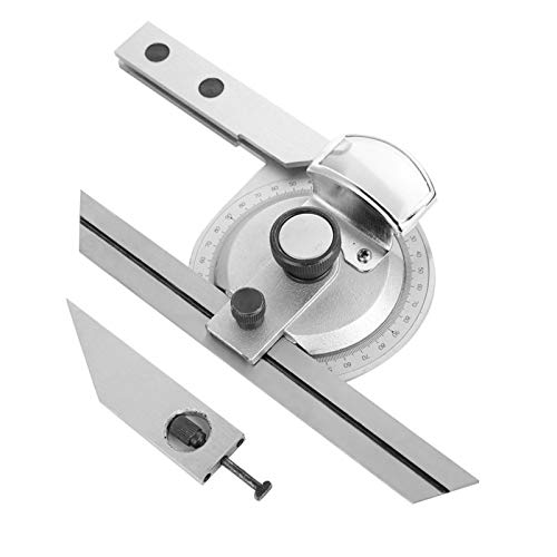 1 x abgeschrägter Winkelmesser 360 Grad 3 Winkelmesser Nonius abgeschrägter Winkelmesser mit Lupe von KUIDAMOS