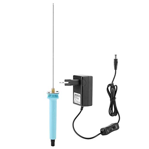 18W 15cm elektrischer Heißdrahtschneider Schaumstoff Polystyrol Heißschneidgravurstift 100-240 V, elektrischer Heißdrahtschneider mit Startschalter Styroporpolystyrol Gravurstift(Weiß) von KUIDAMOS