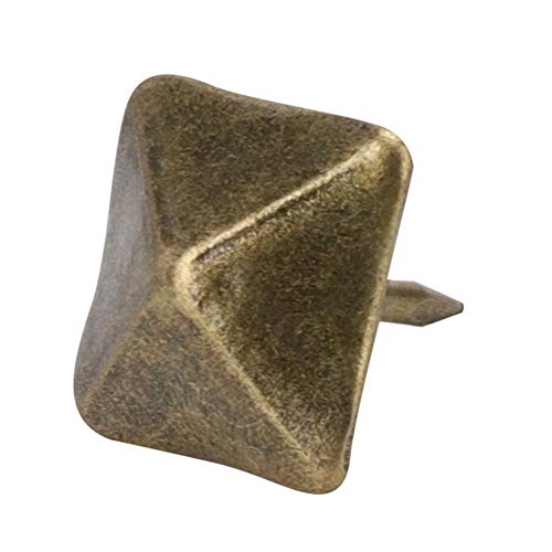 50 Stück Polsterstifte Antike Messingmöbel Nagelstifte Quadrat Großköpfiger Nagel Antike Polsternägel Möbelstifte(19mm*20mm) von KUIDAMOS