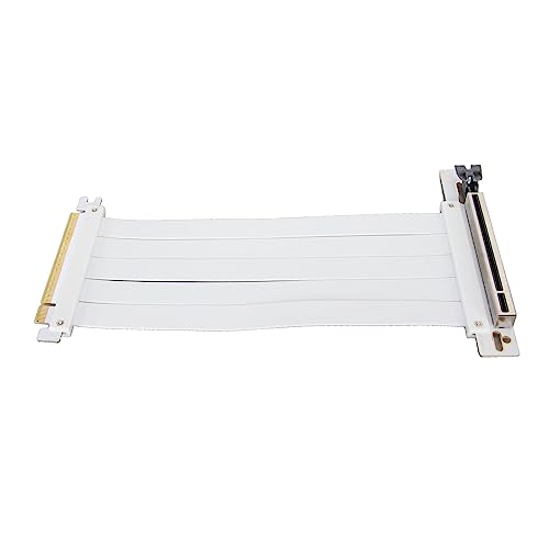 GPU-Verlängerungskabel, Hohe Geschwindigkeit Zur Vermeidung von Störungen, Plug-and-Play-PCIE 4.0 X16 Extender Riser-Kabel 90 Grad für RTX 4090 für RX 7600 für RX 7900 XT (20 cm) von KUIDAMOS