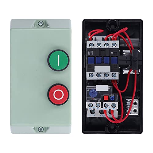 LE1D09M7 Magnetische Elektromotor-Startersteuerung, Einphasig 220 230 V 7 A 3 PS 3 Phasen 380 400 V 10 A 5,5 PS Magnetstarter Ein-Aus-Schalter Elektromotor-Starter von KUIDAMOS