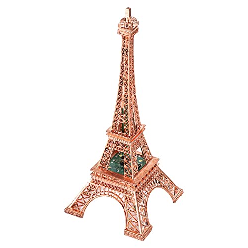 Paris Eiffelturm Lampe Mini Nachtlicht, LED Licht Leucht Desktop Ornament, Metall Modell Handwerk Geschenk Ornament Schöne Architektur Modell für Heimtextilien für Kinder von KUIDAMOS