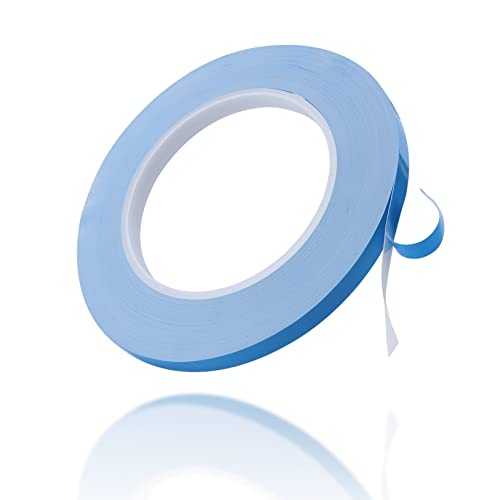 KUIDAMOS 8mm Thermisches Klebeband,25m Doppelseitig Wärmeleitpaste Wärmeleitendes Doppelseitiges Klebeband Selbstklebend Tape Wärmeleitband für Integrierte Schaltungen Kühlkörper Chipsatz LED von KUIDAMOS