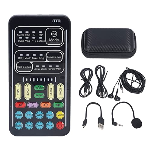 KUIKUI Sprachwechsler-Set, multifunktional, tragbar, Mini-Soundkarte für Game Anker Aufnahme Computer von KUIKUI