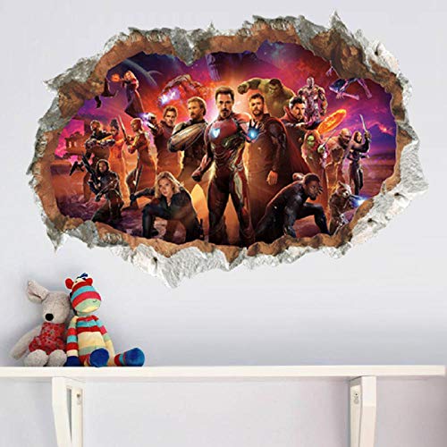 Wandaufkleber Dekoration Superheld Wandbild Schlafzimmer Kinderzimmer Avengers Wandaufkleber von KUIMMA
