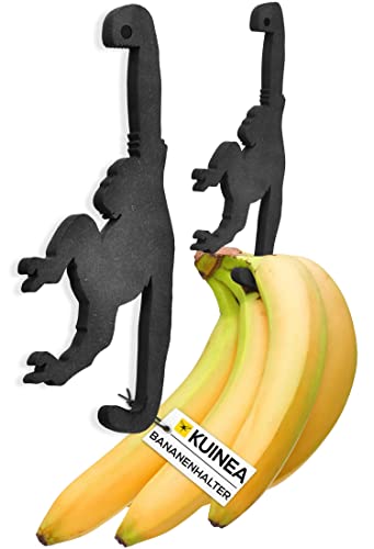 KUINEA Bananenhalter Affe für Bananen [KÜCHEN GADGETS] Der witzige Affen Bananenhalter I Praktischer Obst & Bananenständer I lustiges Küchengadget für Freunde von originellen Küchenutensilien I Küche von KUINEA