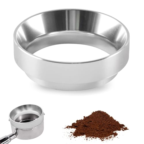 KUIZHEN Kaffee Dosierring 58mm Universal Espresso Dosiertrichter Aluminium Kaffeedosierring mit magnetischem Kaffeepulver Exakten Abfüllen Ersatz für Kaffeemaschine Siebträger Zubehör von KUIZHEN
