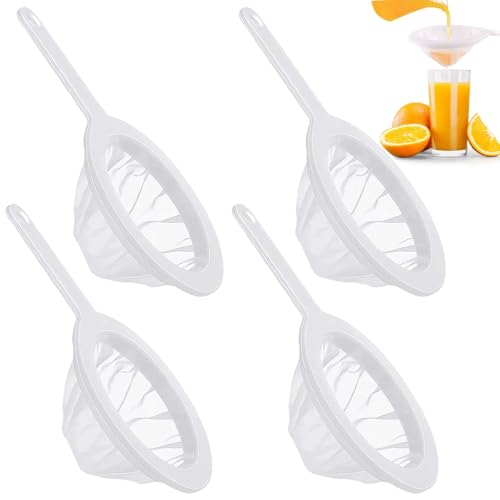 Sieb Fein, 4 Stück Feines Sieb Mit Griff Ultrafeines Trichterfilte 100/200/300/400 Wiederverwendbar Mesh Haarsieb Haushaltssieb Handsieb Küchensieb für Saft Milch Kaffee Suppe Sieb Fein, 4 Stück Feines Sieb Mit Griff Ultrafeines Trichterfilte 100/200/300/400 Wiederverwendbar Mesh Haarsieb Haushaltssieb Handsieb Küchensieb für Saft Milch Kaffee Suppe von KUIZHEN