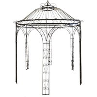 Rankhilfe Eisen Pavillon Mit 4 Säulen Für Kletterpflanzen Größe H 300 X D 260 cm, Romantisch Landhaus Rosenpavillon Nr. 121 Rankhilfe Eisen Pavillon Mit 4 Säulen Für Kletterpflanzen Größe H 300 X D 260 cm, Romantisch Landhaus Rosenpavillon Nr. 121 von KUKIDE