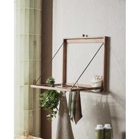 Wand-Wäscheständer Elli Klappbar 60 X 5 cm Holz, Wäschetrockner Für Die Wand Aus Holz von KUKIDE
