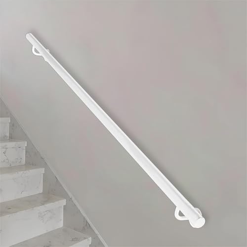 KUKIXKK Handläufe für Treppengeländer, Handläufe für Innentreppen, wandmontierte Haltegriffe für ältere Menschen, Treppengeländer aus Metalleisenrohr, sicherer Handlauf(9.2ft/280cm) von KUKIXKK