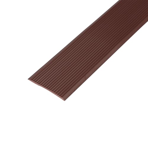KUKIXKK Treppenkantenprofil, Selbstklebende treppenprofil, rutschfeste winkelprofil aus Gummi, kantenschutz selbstklebend Stufenkanten für drinnen und draußen(Brown - W10cm,L 2.5m/98.4in) von KUKIXKK