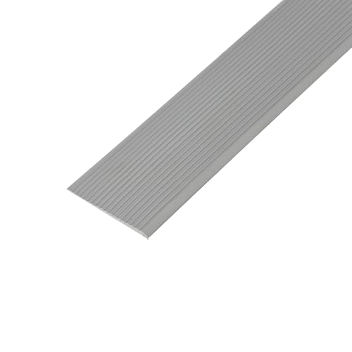 KUKIXKK Treppenkantenprofil, Selbstklebende treppenprofil, rutschfeste winkelprofil aus Gummi, kantenschutz selbstklebend Stufenkanten für drinnen und draußen(Gray- W5cm,L 2.1m/ 6.9ft) von KUKIXKK