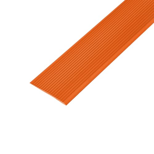 KUKIXKK Treppenkantenprofil, Selbstklebende treppenprofil, rutschfeste winkelprofil aus Gummi, kantenschutz selbstklebend Stufenkanten für drinnen und draußen(Orange - W3cm,L 4m/ 13.1ft) von KUKIXKK