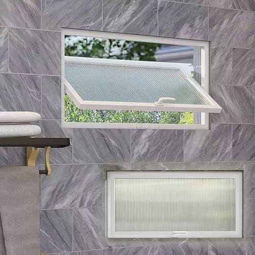 Schiebefenster Badezimmerfenster, Ersatzfenster Schuppenfenster aus gehärtetem Glas, Kellerfenster Bullaugenfenster, flächenbündig montierte Haushaltsfenster für Mobilheime, Duschen, Hühnerstall(Wit,W Schiebefenster Badezimmerfenster, Ersatzfenster Schuppenfenster aus gehärtetem Glas, Kellerfenster Bullaugenfenster, flächenbündig montierte Haushaltsfenster für Mobilheime, Duschen, Hühnerstall(Wit,W von KUKIXKK