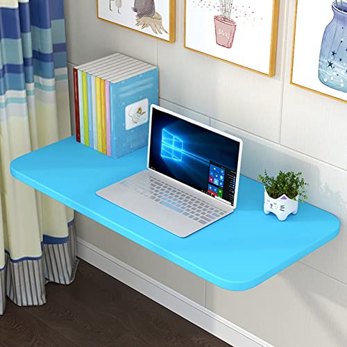 Klapptisch Wand, Wandtisch,Wandklapptisch Wandregal Tisch, Klappbar,Kompakter Platzsparender Klappschreibtisch Computertisch Klein,wandtisch Klappbar,für Waschküche, Küche, Kleiner Raum (Color : Blau von KUKIXO