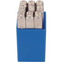 Schlagzahlensatz 330 9-tlg.Zahlen 0-9 Schrift-H.15mm in Ku.-Box von KUKKO